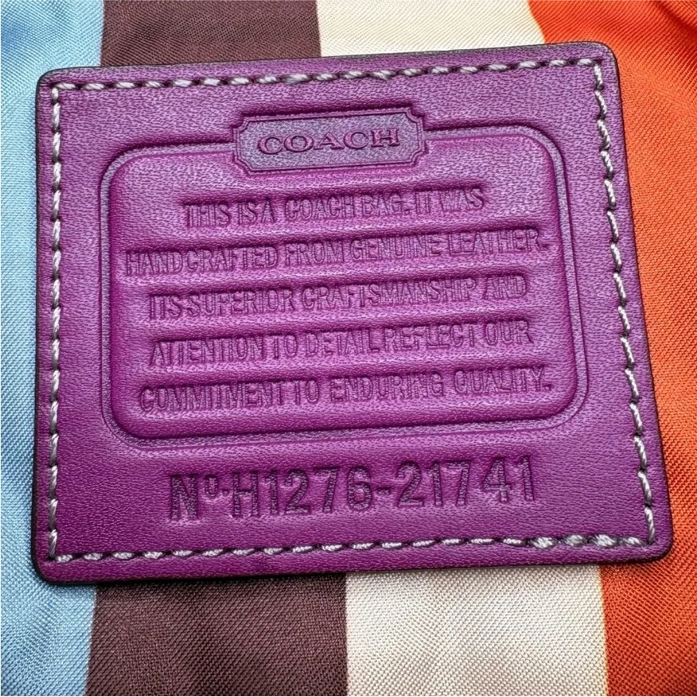 Coach Mini Willis 70th Anniversary Legacy Colorblock in Berry Slate 21741 2012